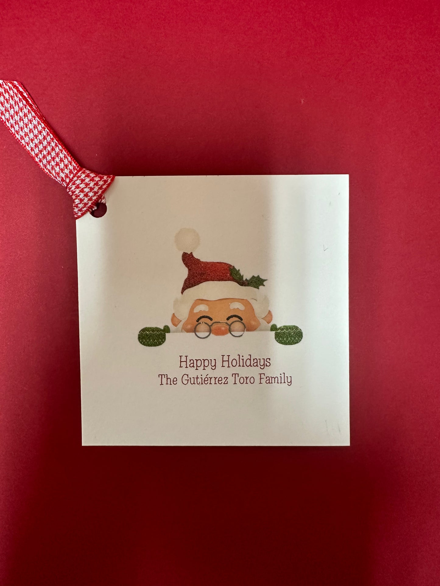Happy Holidays Gift Tag
