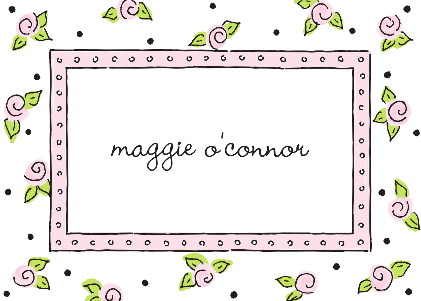 Pink Flowers Sticker
