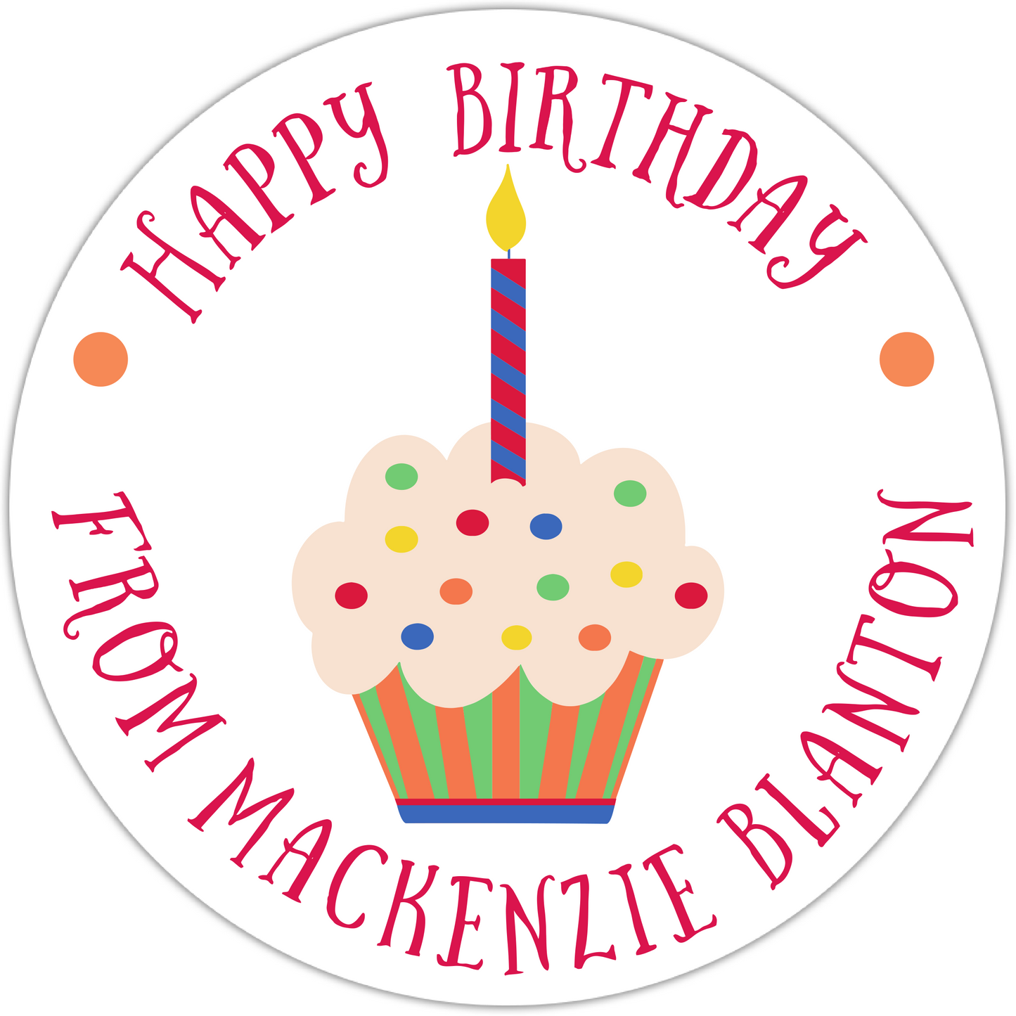 Cupcake Sticker