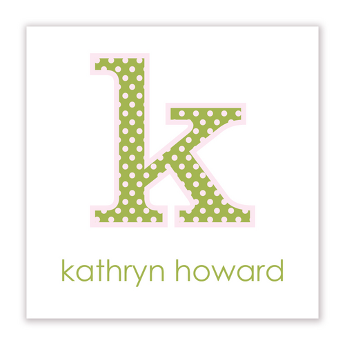 Initial Dots Sticker