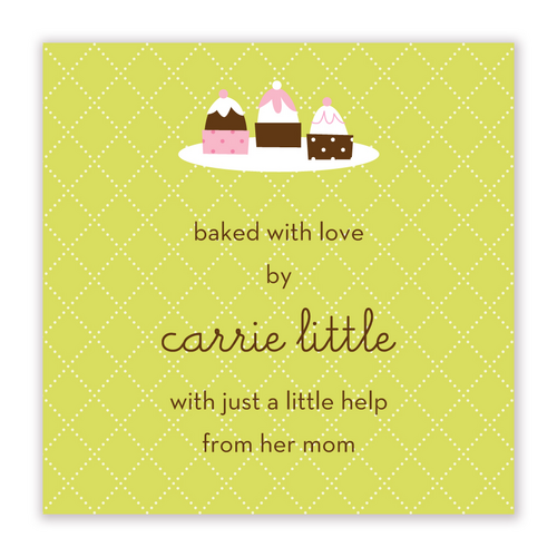 Green Cupcakes Sticker