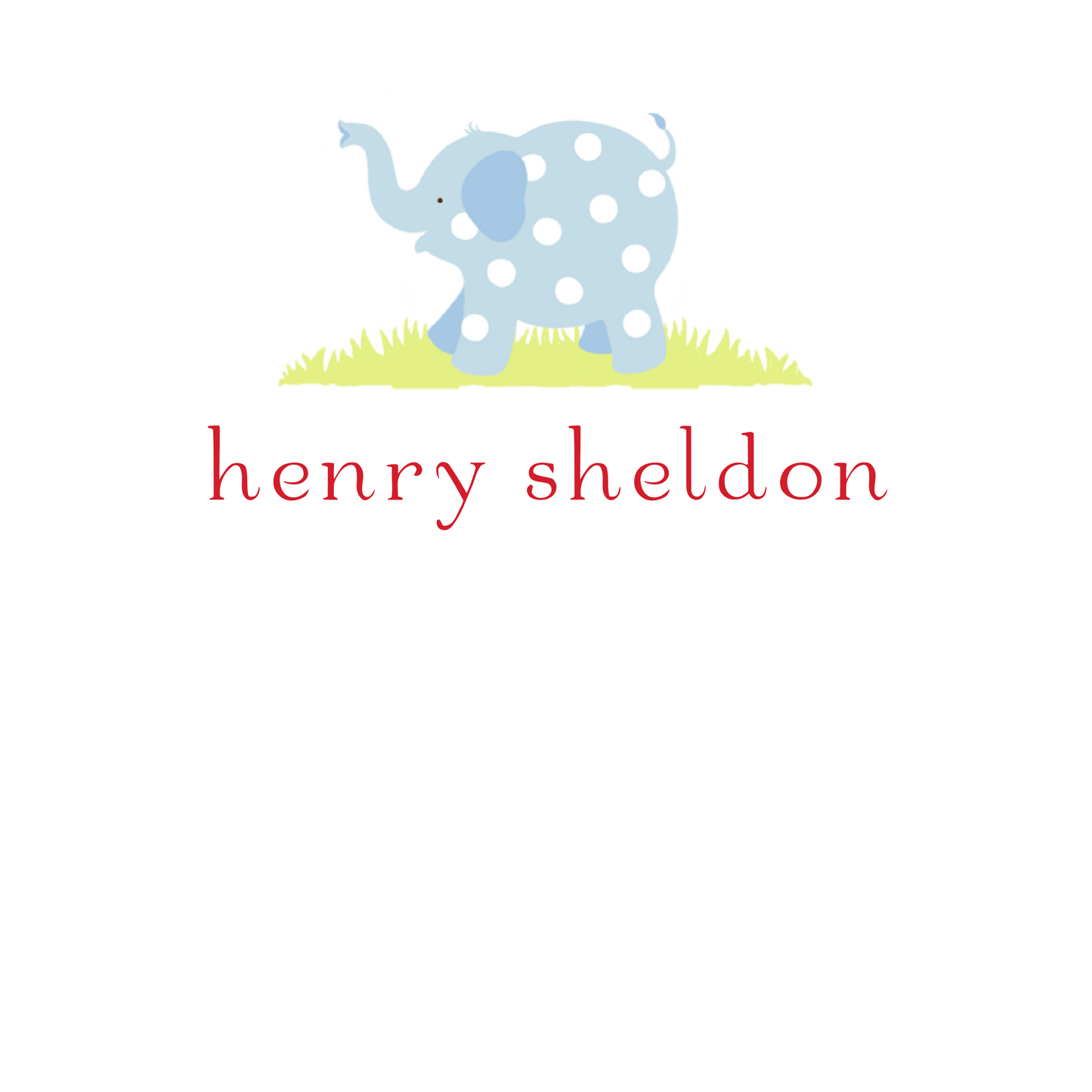 Blue Elephant Sticker