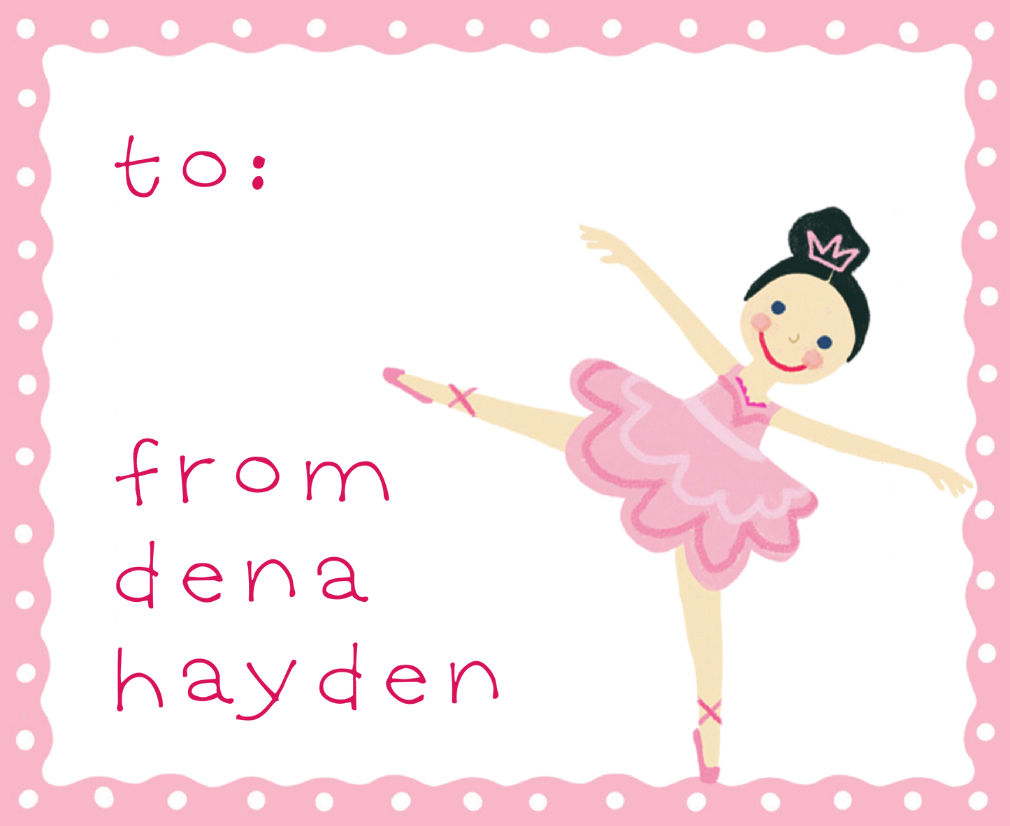 Happy Ballerina Sticker