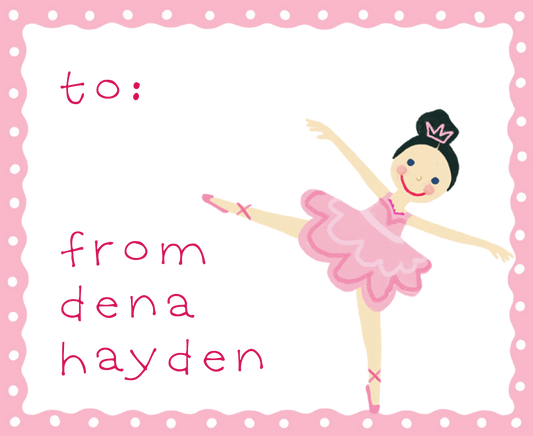 Happy Ballerina Sticker