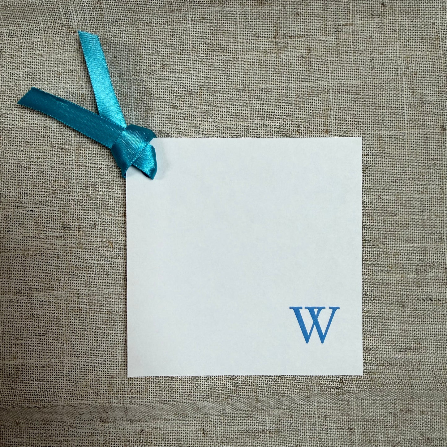 Square initial gift tags