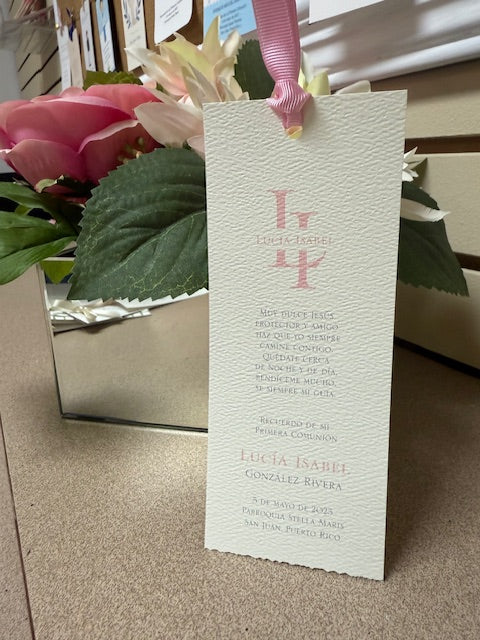 Bookmark Girl Modern Monogram