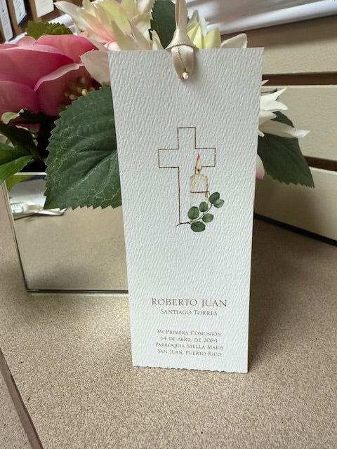 Bookmark Cross and Candle