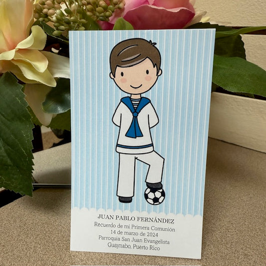 Soccer Boy Card