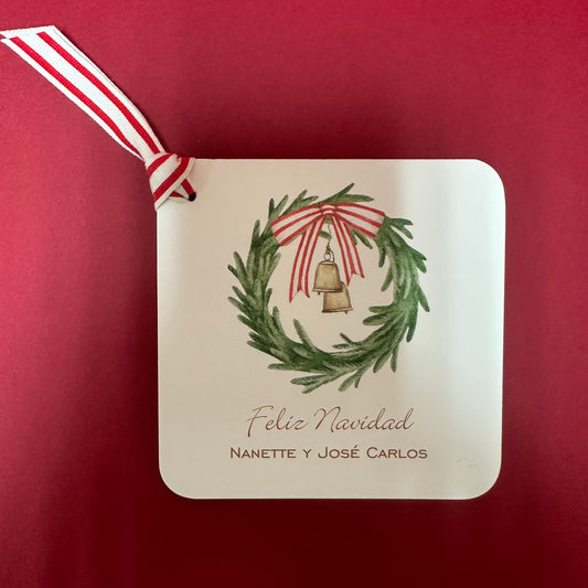 Ribbon Wreath Gift Tag
