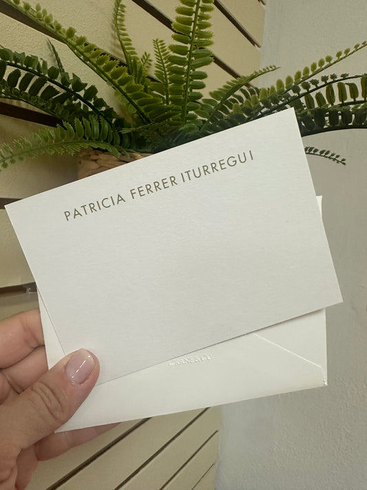 Flat Thank you card