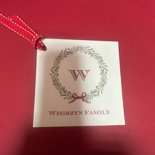 Cheery Wreath Gift Tag