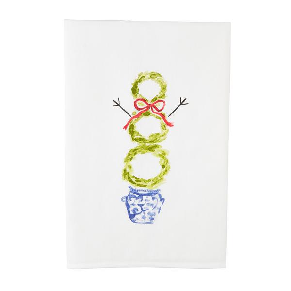 Snowman Topiary Towel