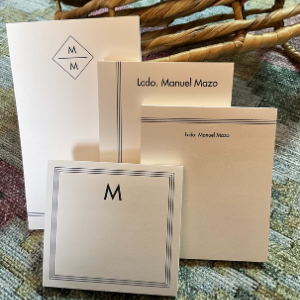Notepads Initials and Name Navy