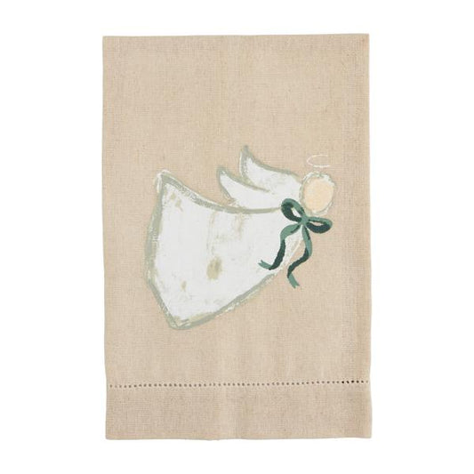 White Angel Painted Towel