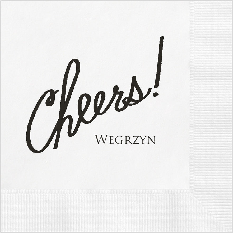 Cheers! Cocktail Napkin
