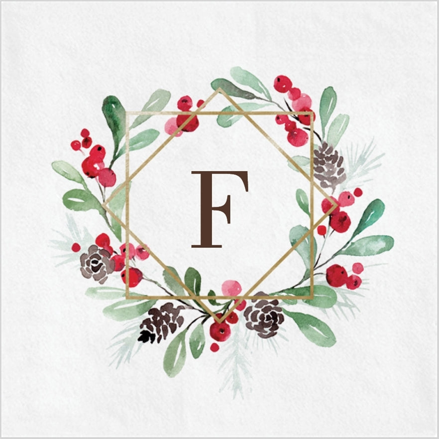 Holiday Wreath Napkin