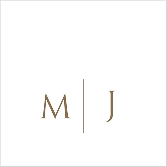 Gold Ink Initial Napkins