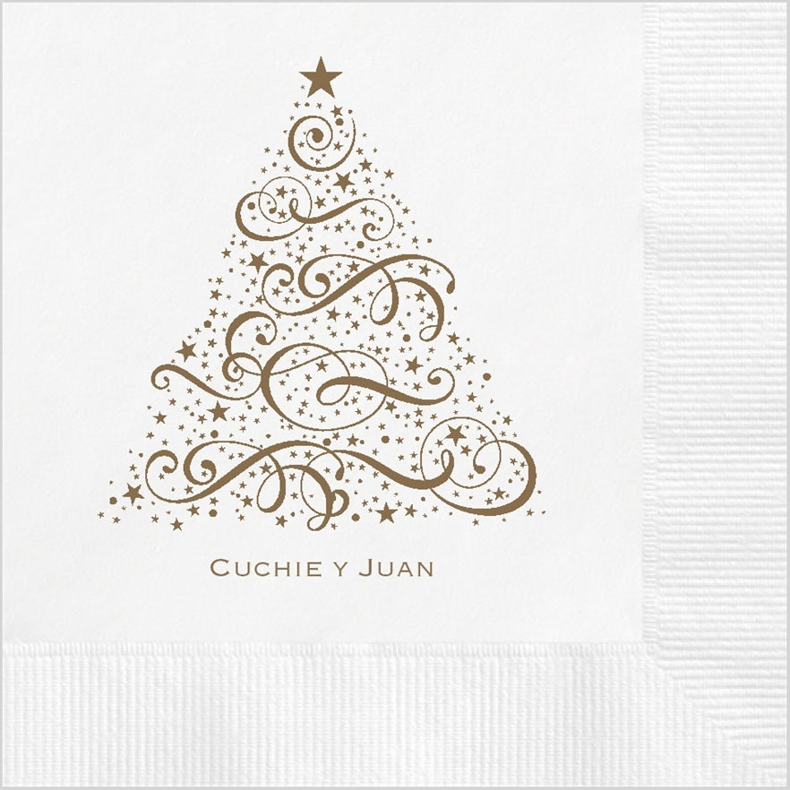 Christmas Tree Cocktail Napkin