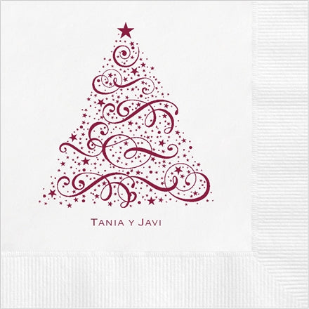 Christmas Tree Cocktail Napkin