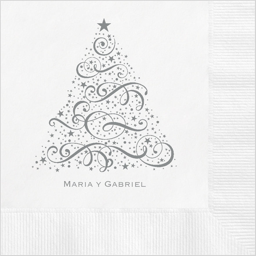 Christmas Tree Cocktail Napkin