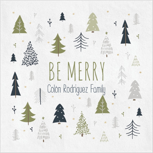 Be Merry Cocktail Napkin