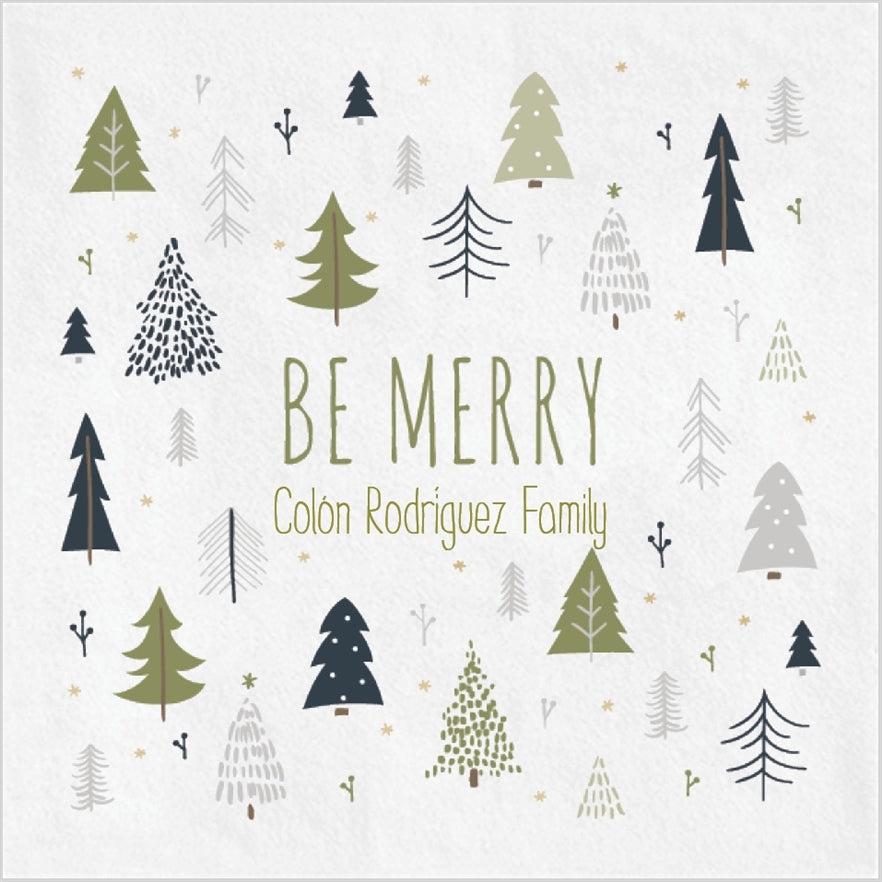 Be Merry Cocktail Napkin